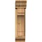 Ekena Millwork Merced Traditional Rough Sawn Bracket w/ Offset Brace, Western Red Cedar, 6"W x 16"D x 24"H BKT0604X16X24MRC01RWR - alternate 3